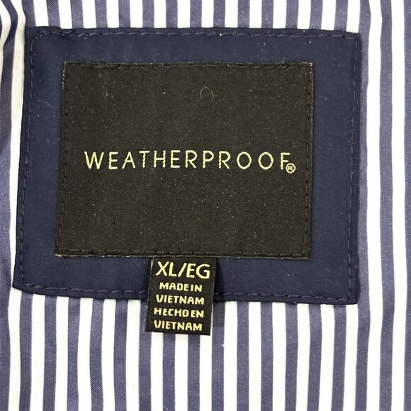 Weatherproof Navy Blue Lightweight Winter Jacket with Removable Hood Size XL - Picture 7 of 13